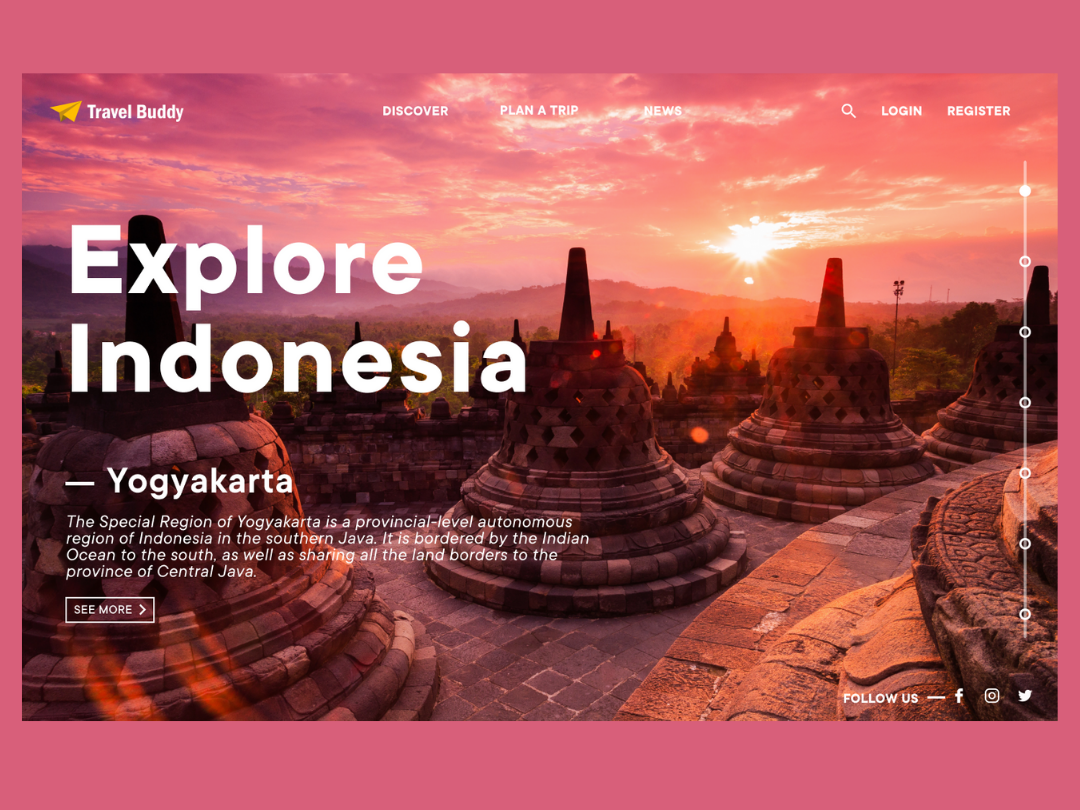 Explore Indonesia Website by Michelle on Dribbble