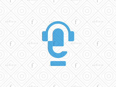 E podcast Logo branding commercial communication eee for sale headphones headset information interview letter locution logo lowercase mic microphone narrate podcasting program radio telecommunication