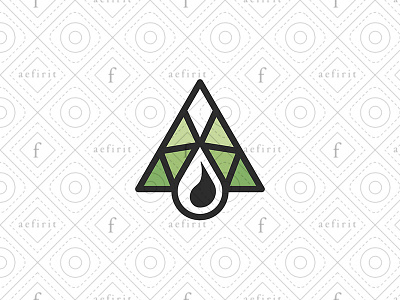 Oil Industry Logo aaa branding drop eco ecological ecology for sale geometry industry line logo mountain natural resources nature oil petroleum simple structure summit