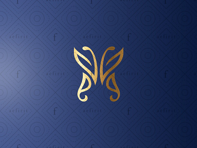 Abstract Butterfly Logo - Blue Version by aefirit on Dribbble