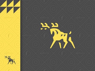 Strong Deer Logo antlers attacking branding builder construction deer ecological energetic for sale forest geometrical hart horns logo modern powerful simple stag strong vanguard