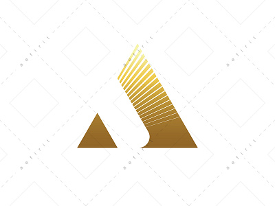 A Piramid Logo a abstract architecture beauty branding crafts fashion for sale geometric jewelry letter light logo luxury modern pyramid simple stripes sun typography