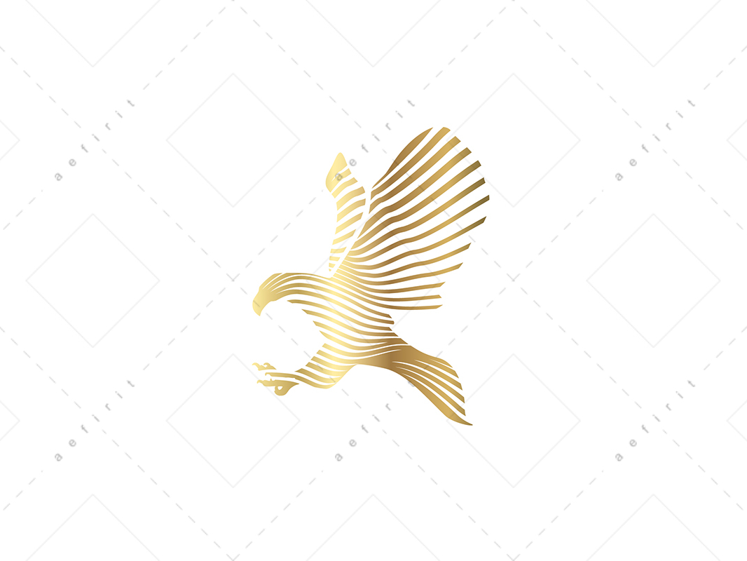 Golden Line Eagle Logo By Aefirit On Dribbble