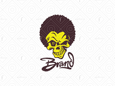 Oldskull Logo aphro art barbershop brand branding cool funny grafitti hair hair cut hip hop letter lettering logo logo for sale old rap school skull style