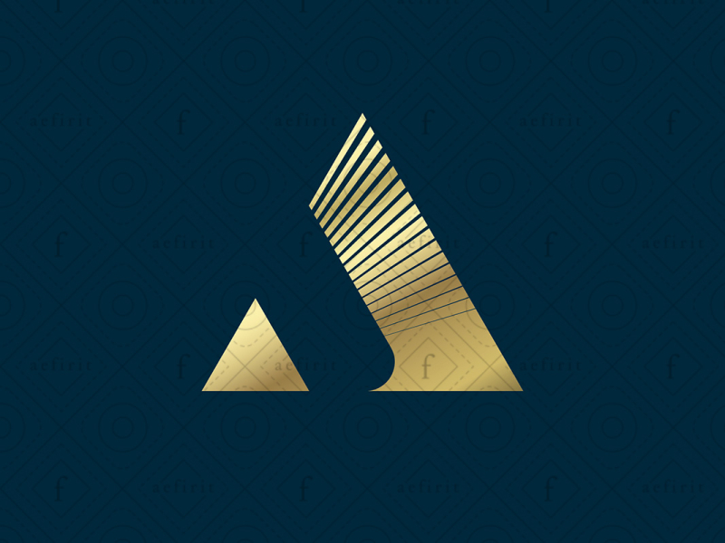 Luxury Pyramid Triangle Logo