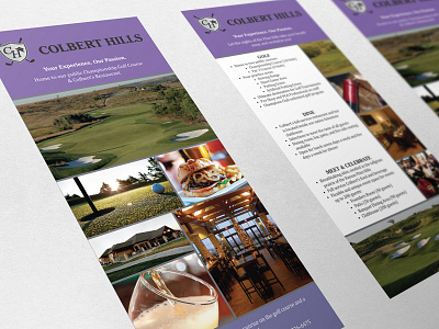 Colbert Hills Rackcard design layout