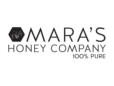 Mara's Honey Logo identity logo