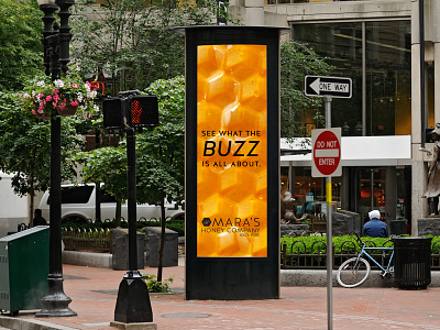 Mara's Honey Advertisement advertisement logo
