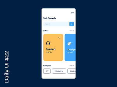 Job Search App | Daily UI #22