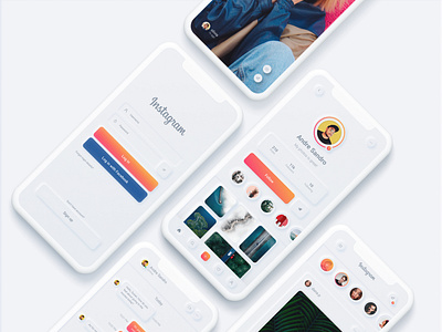 Instagram Neumorphic Redesign Concept