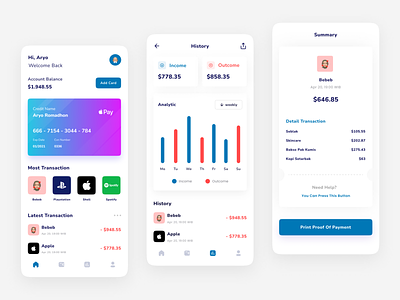 Finance App clean design finance financial mobile mobile app mobile design ui ui design wallet wallet ui