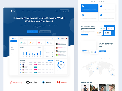 SaaS Blog Landing Page