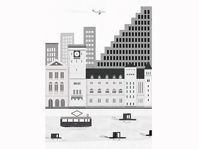 Poznań - city illustration