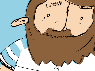 //5 2 beard illustration sailor wip