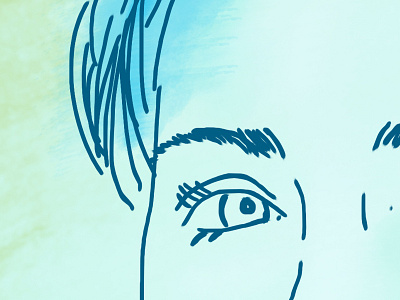 //1 1 9 drawn eye face illustration linear portrait