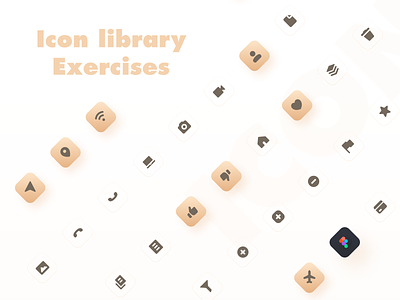 ICON app design exercise icon icon design icon library icon set mobile mobile design ux yellow