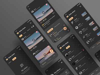 Dark UI designs, themes, templates and downloadable graphic elements on ...