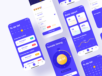 Task list app by Ian on Dribbble