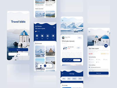 Travel app app blue design icon mobile mobile design mobile ui travel travelling ui ux