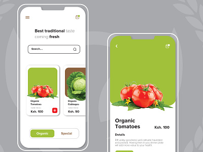 Grocery app design