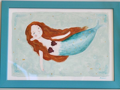 Mermaid art illustration mermaid painting