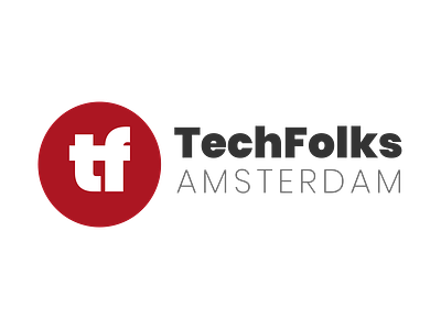 TechFolks Amsterdam logo branding design logo typography