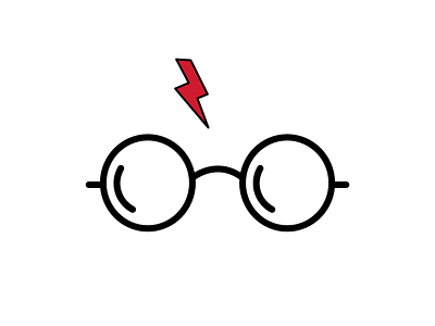 Harry Potter Glasses affinity designer art bolt drawing glasses harry potter illustration lightning spec vector