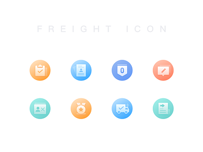 Freight Credit Icon app colour design freight icon