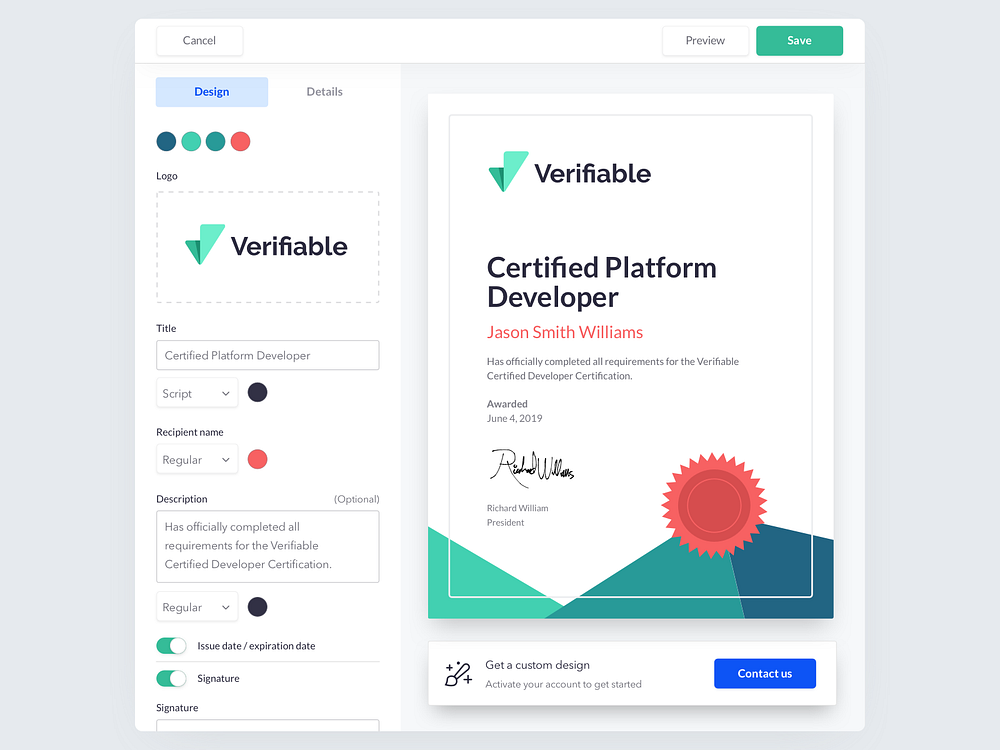 credential-template-builder-by-todd-scheuring-on-dribbble