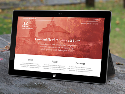 Säffle Ekonomerna accounting css html red website