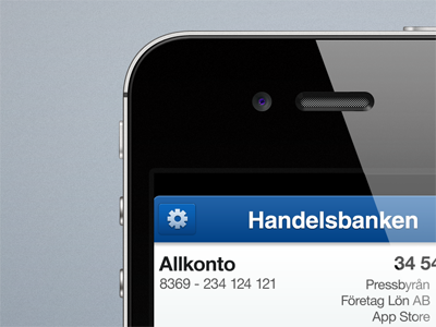 Handelsbanken app bank blue handelsbanken ios iphone redesign wish list