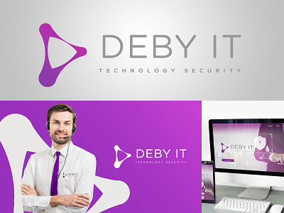 Technology Security Logo branding design logo