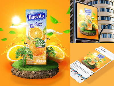 Buavita brand advertising design