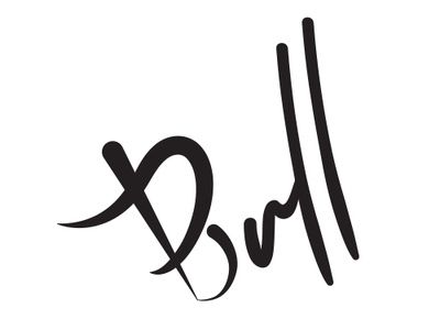 Bull by Aayam flat logo typography vector