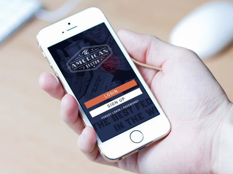 Vintage Cocktail App america sector app american ui iphone wwii cocktails vintage user interface army nostalgic