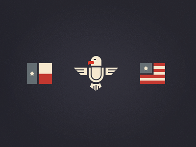 'Merica america design eagle flight icons patriot pride simple texas usa vector wings