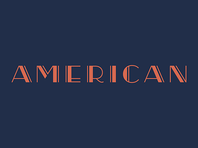 Type type type america american art deco branding identity letters logo logotype retro typography usa vintage