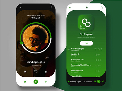 Spotify Mobile UI Redesign app branding concept design illustrator minimal mobile design mobile ui redesign type typography ui ux