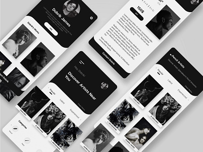 Discover Artists - Mobile app UI Design