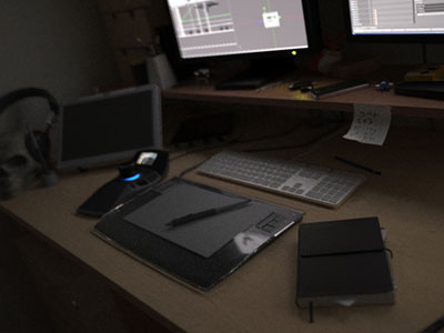 Office Dribbble1 3d c4d cg cinema4d