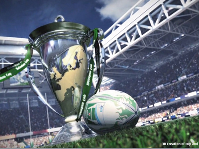 Rugby cup - sky sports 3d c4d cgi cinema4d illustration model photo real photoreal render