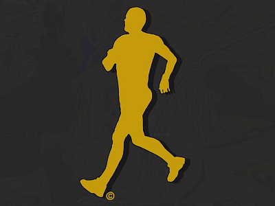 The Knackered Runner logo fitness illustration logo run running