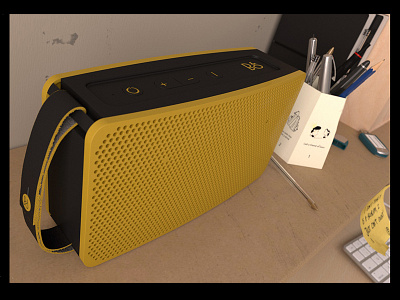 B&O Beoplay concept model and render... bluetooth speaker c4d product design product shot render
