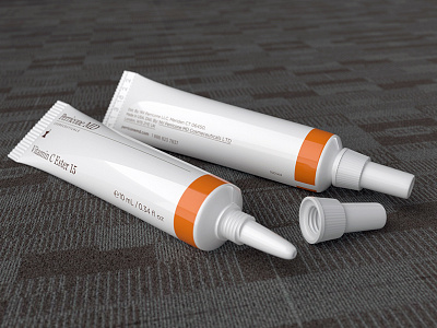 Cream Tube realistic model and texture c4d concept corona freelance freelancer product design product shot render
