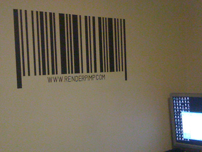 barcode Wall - my office