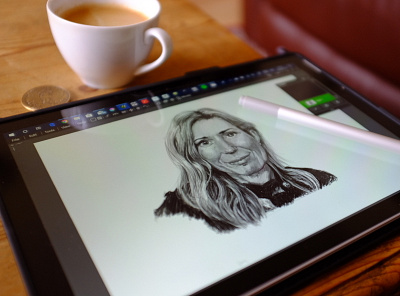 Portrait sketch - surface pro drawing portrait sketch sketchbook