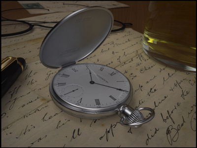 Silver Pocket Watch - 3D render- cinema4d