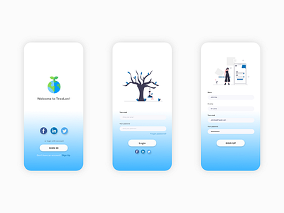 Treelon Sign in/Sign up UI