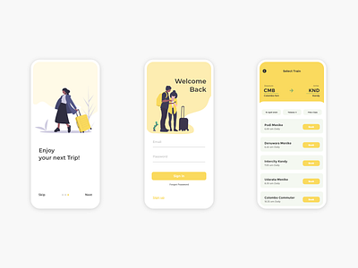 SLR Ticketing app adobexd app booking casestudy concept design minimal ui ux xd