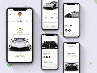 "Koenigsegg Automotive AB" mobile App (Concept)